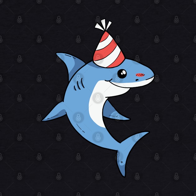 Cute Birthday Shark by OnepixArt